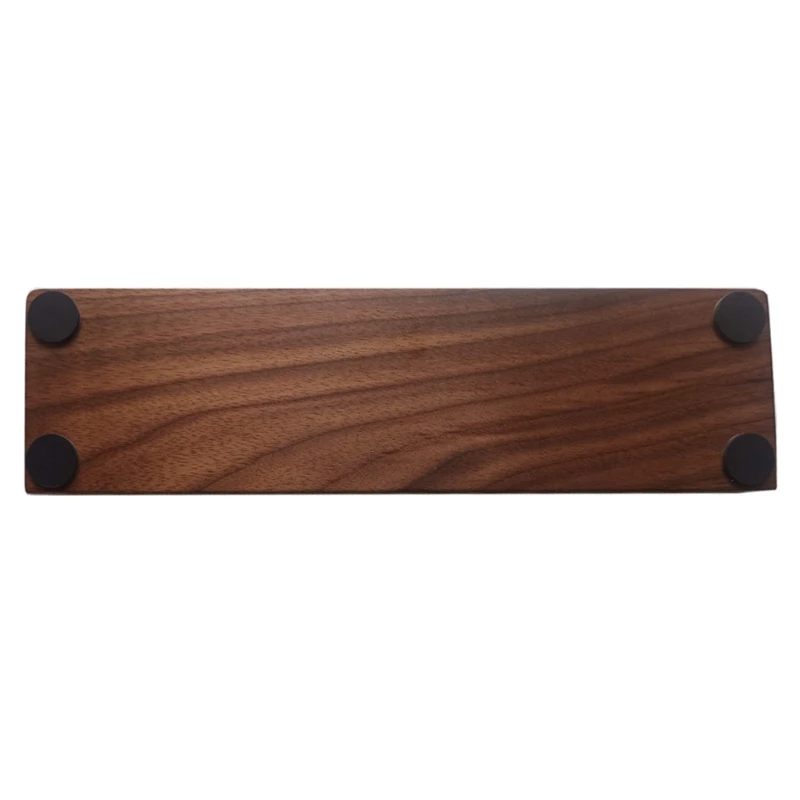 Teclado Mecânico de Madeira de Noz Descanso de Pulso com Tapete Antiderrapante Mesa Ergonômica para Jogos Suporte de Mão 61 87 104 Chaves - Imagem 5