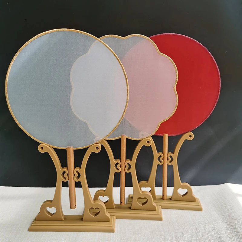 1pc Fan Stand Display Base Holder Circular Fan Display Stand Home Decor Support Bride Wedding Base Fan Display Stand