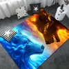 WOLF animal Room Mats Cheaper Anti-slip Modern Living Room Balcony Printed Welcome Rug 1