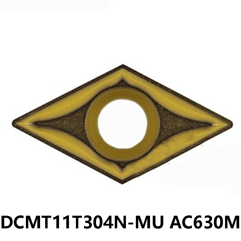 

DCMT DCMT11T304 11T304 N-MU Оригинальный DCMT11T304N-MU AC630M Токарные инструменты Резак Металл Токарный станок Вставки Держатель с ЧПУ Карбид