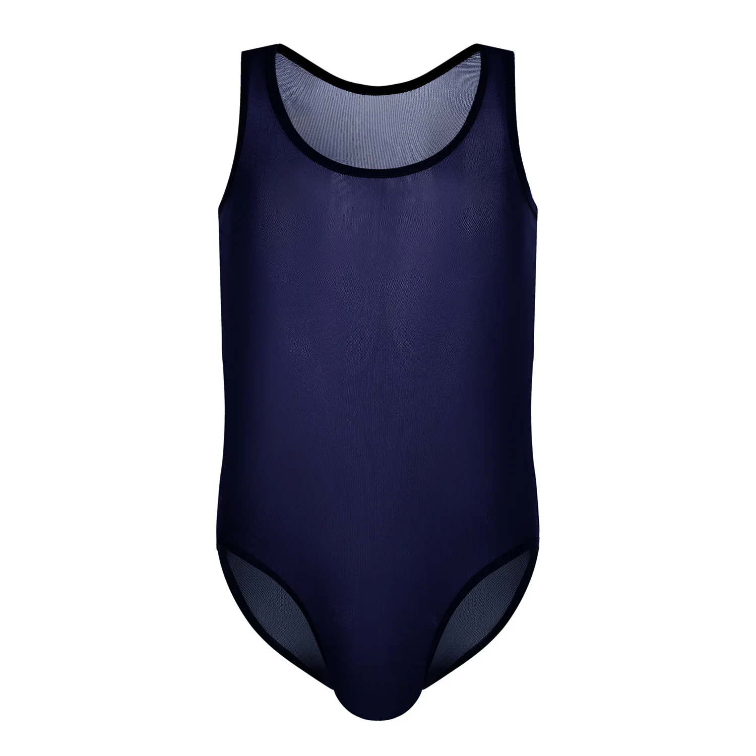

Men's Bodysuit Shaper Elastic Fabric Corsets Leotard Ice Silk Transparent Breathable Body Gay Shaper One Piece Singlet Struggles