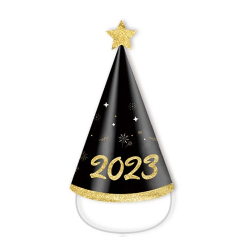 ZYDNANYANG Lot de 4 chapeaux de fête du Nouvel An 2024, 6 chapeaux