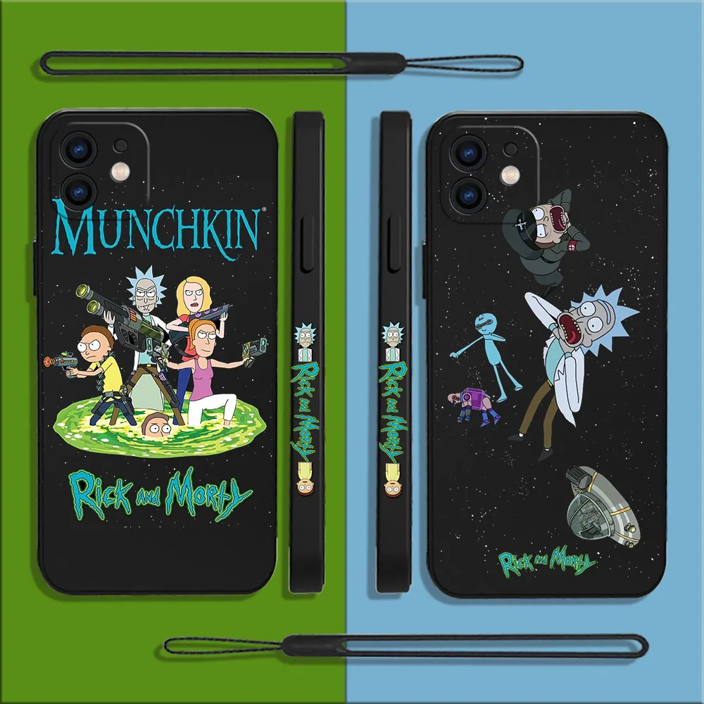 ricks-and-morties-coque-de-t-l-phone-en-silicone-avec-dragonne-pour