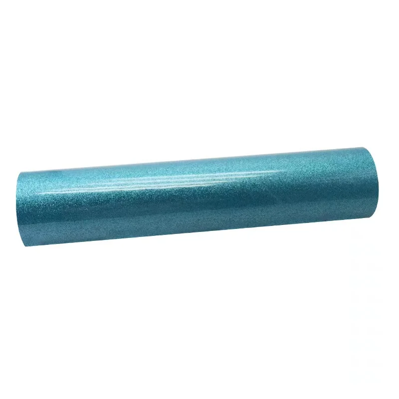Color Glitter Heat Transfer Vinyl Film - Iron-On HTV for Heat Press and Cutting Plotter