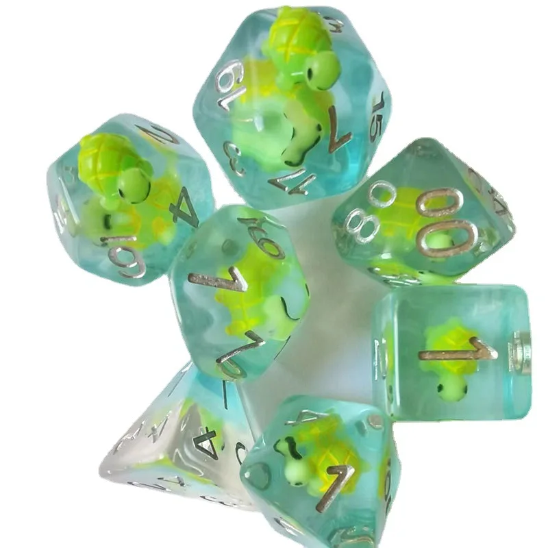 

7 High-end Turtle Animal Suit, Very Popular In Foreign Trade, Suitable for Resin Table Game Dice