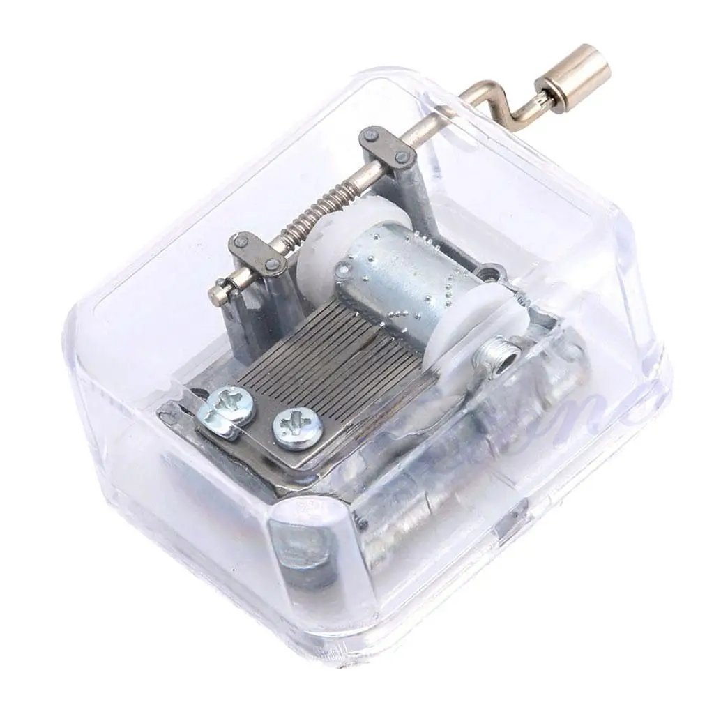 Hand Crank Music Box Movement 3-4pack Play Amazing Grace Silver