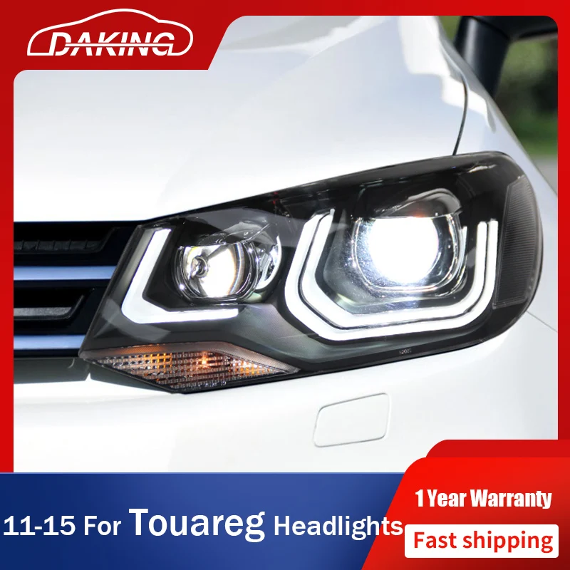 

Car Headlights for Volkswagen VW Touareg 2011-2015 LED DRL Turn Signal Light Bi-xenon Lens Head Lamps Assembly Auto Accessories