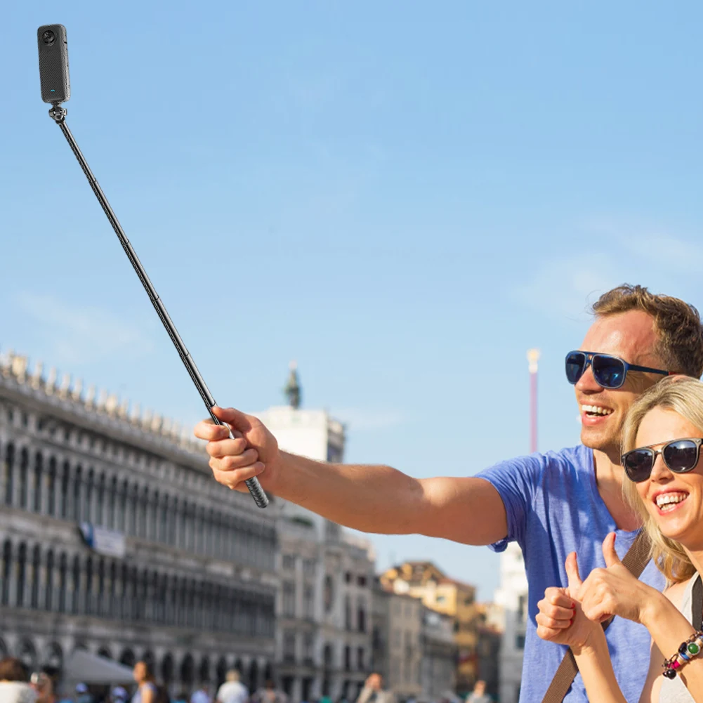 70/120cm Extension Stick Adjustable Telescopic Selfie Head Ball Accessories For DJI/GoPro/Insta360_voghion.com