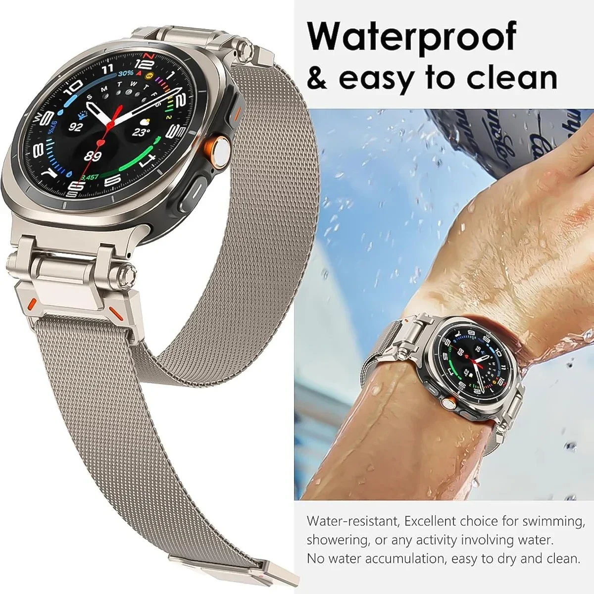 Explorer Milanese Magnetic Stainless Steel Loop Band Bracelet