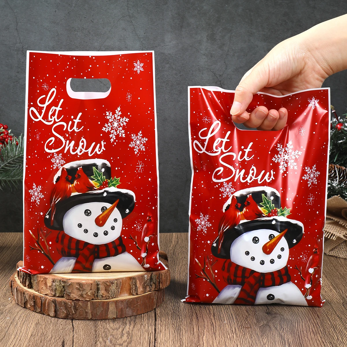 Christmas Snowman Gift Handbag Merry Christmas Decoration for Home 2025 Navidad Natal S... - SKU CSGH1842 - UGI Packaging