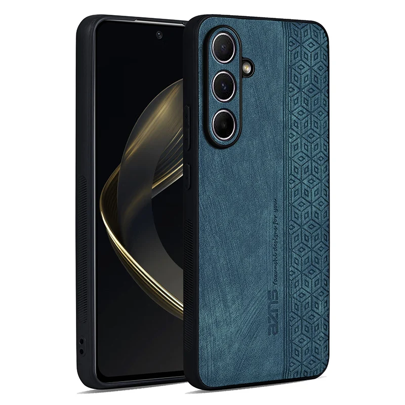 Shockproof Leather Back Cover with Skin Feel