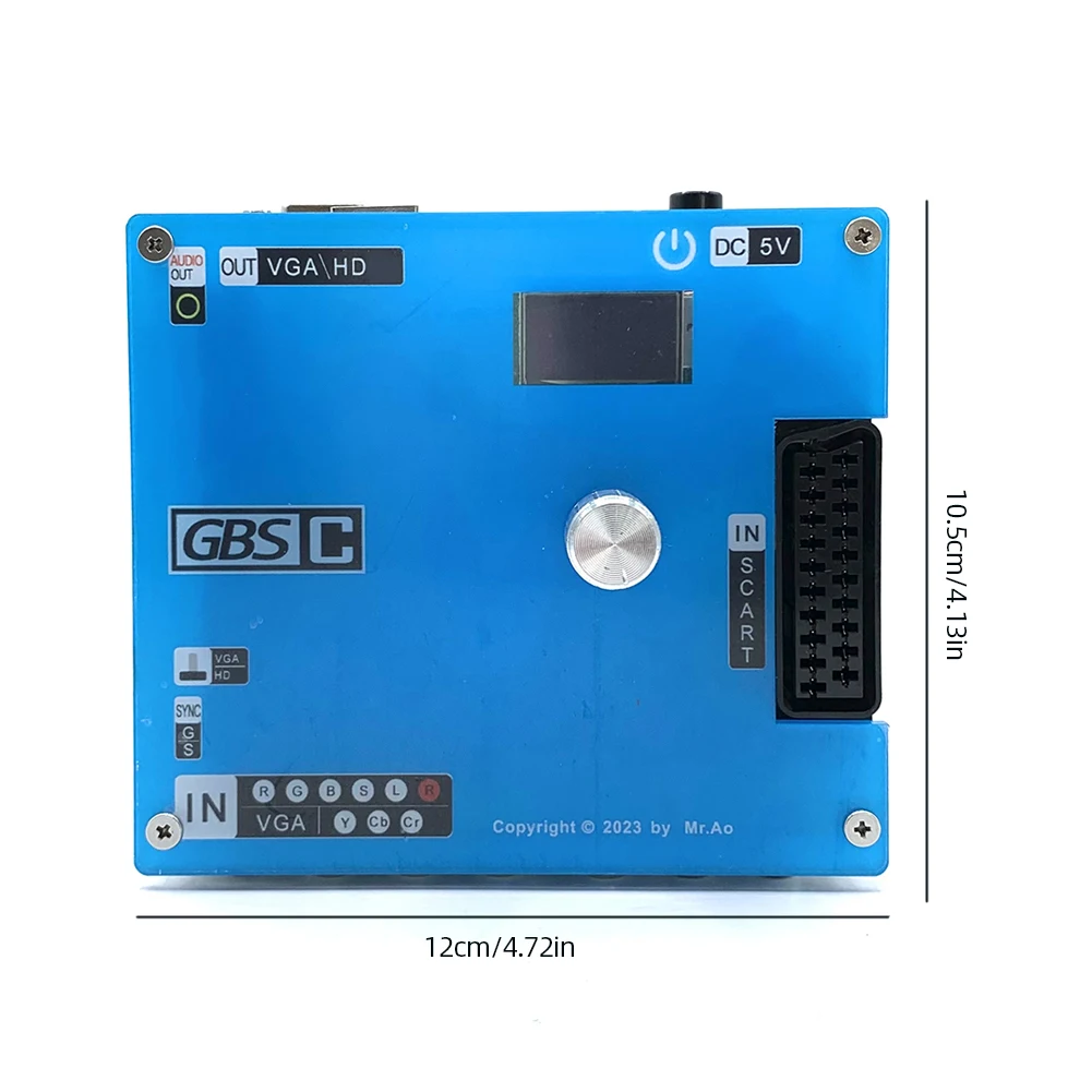 GBS Control Video Converter LCD Screen GBSC Converter Supports 1080P VGA/SCART To VGA Scan Converter for PlayStation2 Console