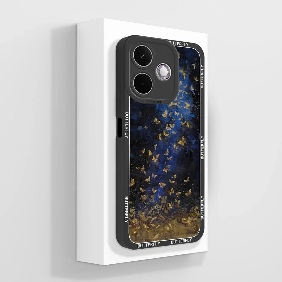 Artistic Oil Painting Flower Silicone Soft Protective Phone Case