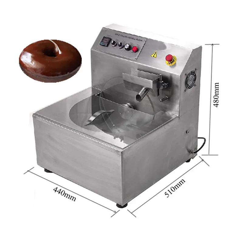 Chocolate Melting Pot Chocolate Warmer 3 Tanks Chocolate Tempering Machine  Donut