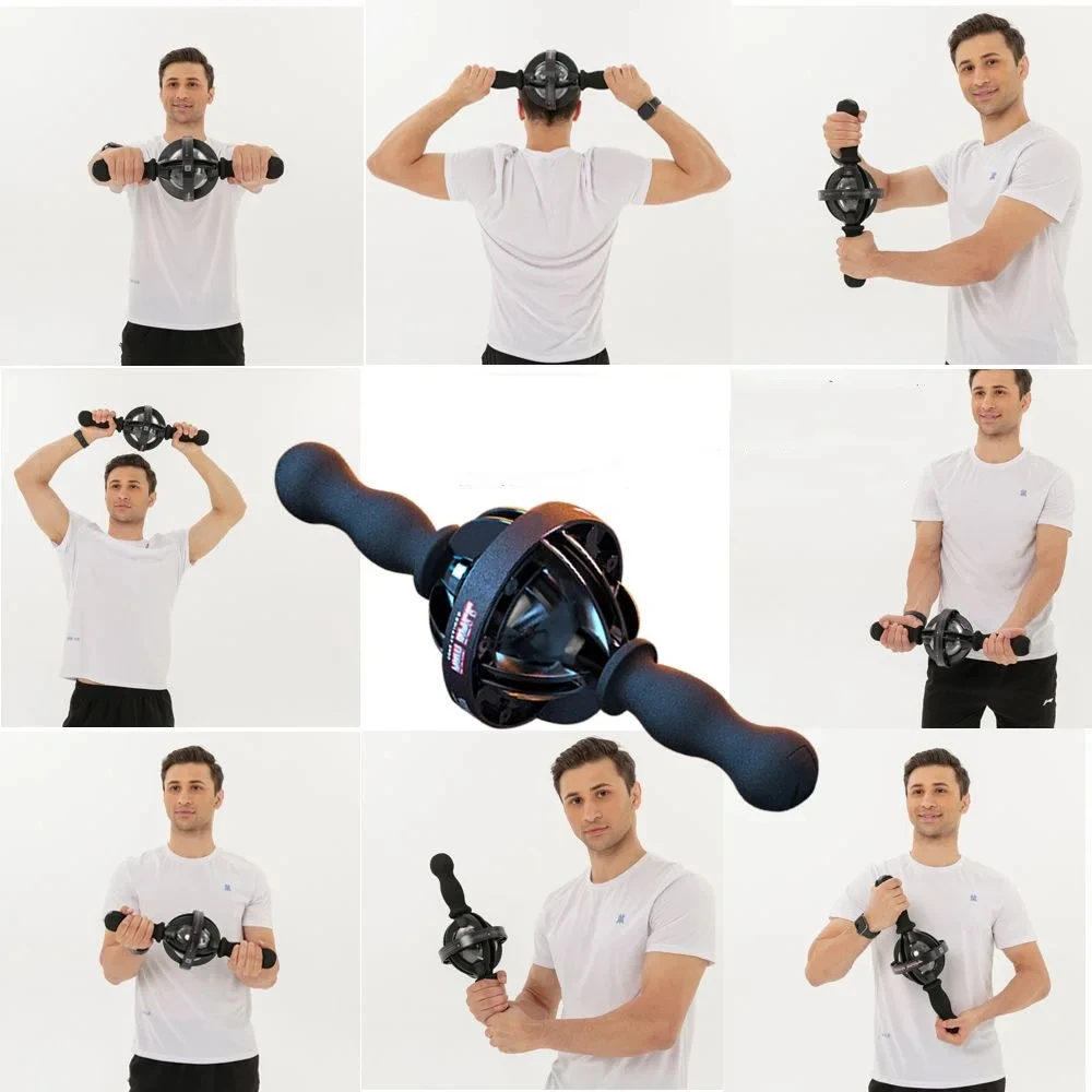 Fitness Led Finesse Balls 200Kg Wrist Ball Gyro Gyroball Arm Hand Muscle Force Trainer Device Exercise Strengthener Arm Ball