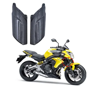 Motorcycle For KAWASAKI ER6N ER-6N 2012 - 2016 Front Fender Suspension Fork Shock Cover Guard Protector Fairing Carbon Fiber