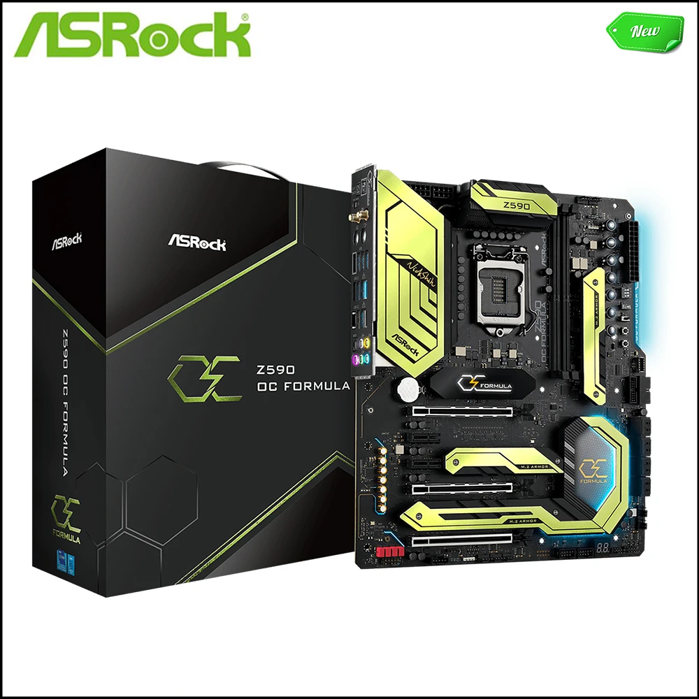 

NEW For ASROCK Z590 OC Formula Motherboards LGA 1200 DDR4 128GB ATX For Intel Z590 Desktop Mainboard