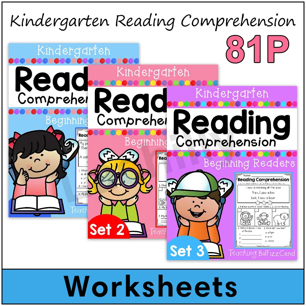 3 Books/set Kindergarten Reading Comprehension Book In English Worksheets  Printables Learning Toys - Card Books - AliExpress