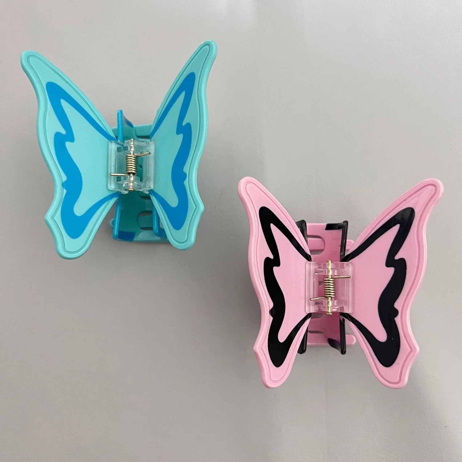 

2023 New Butterfly Hair Claw Clip Animal Acetate Hairpin Hair Clips Ponytail Holder Clip Y2K Accessories Hair Accessories