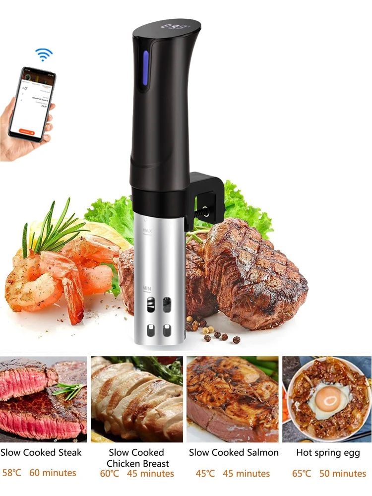 Sous Vide Cooker Smart Wifi 1100W APP Control Kitchen Slow Cooker Thermal Immersion Circulator Cooking Machine Home Appliance