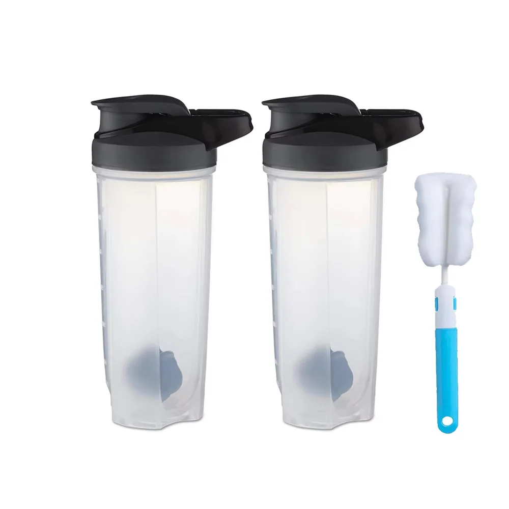 Premium 28 oz Shaker Bottle with Whisk Ball and Travel Handle