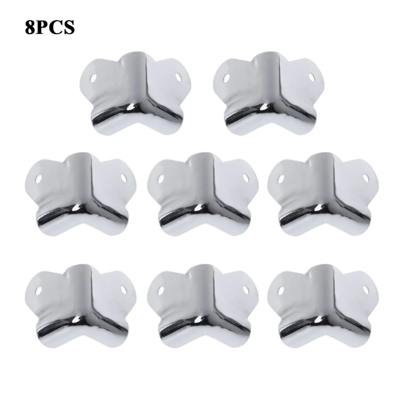 

E56B Metal Box Corner Protector Safety Guard Furniture Corner Metal Bumpers Bracket Baby Proofing Corner