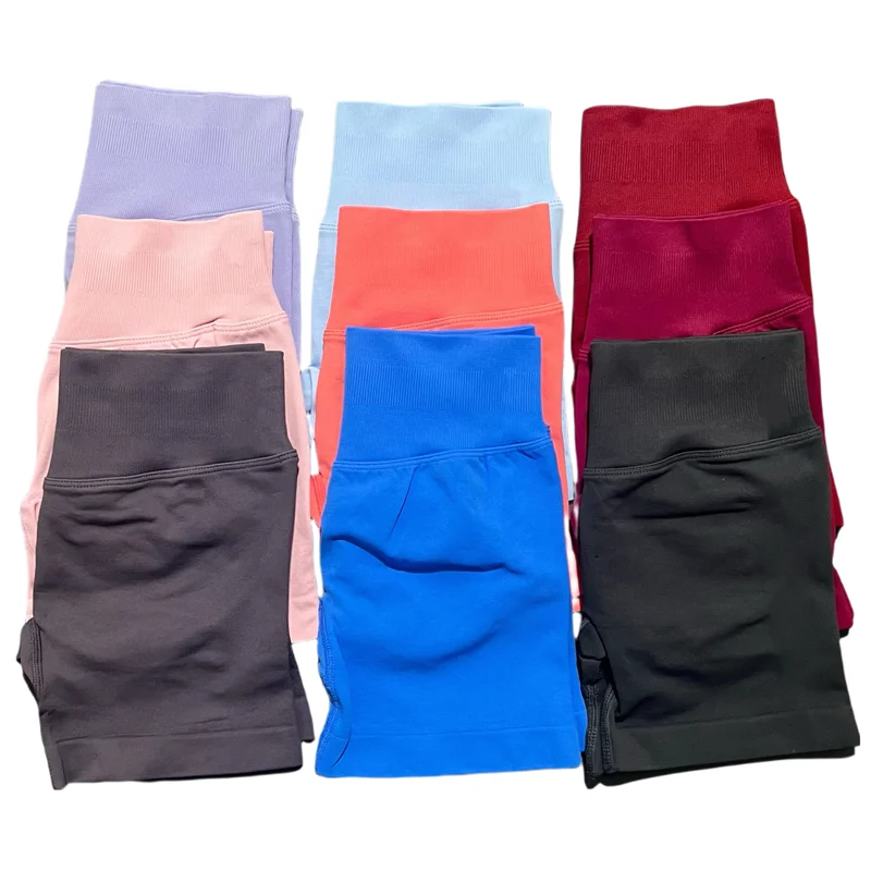 Women’s High Waist Seamless Yoga Shorts – Stretch Fitness Workout Leggings 6