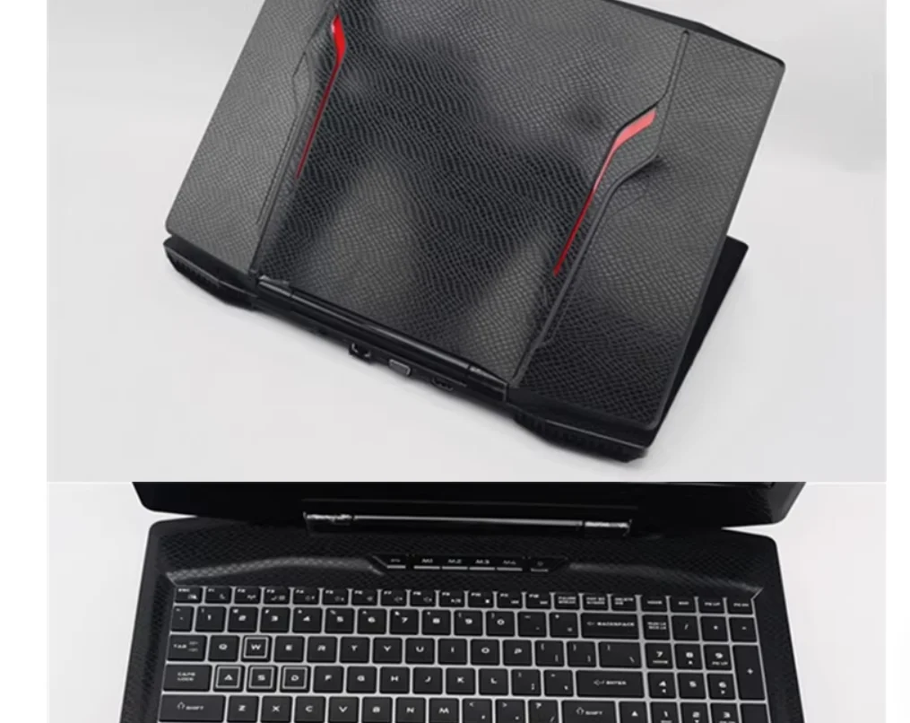 ASUS Zenbook DUO UX8406 UX8406C용 블랙 스네이크 프리컷 안티 스크래치 비닐 스티커 스킨 프로텍터