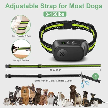 Rechargeable Dog Bark Collar with Beep Vibration and Shock,Anti Barking Collar for Small Medium Large Dogs, Humane Dog Training 3