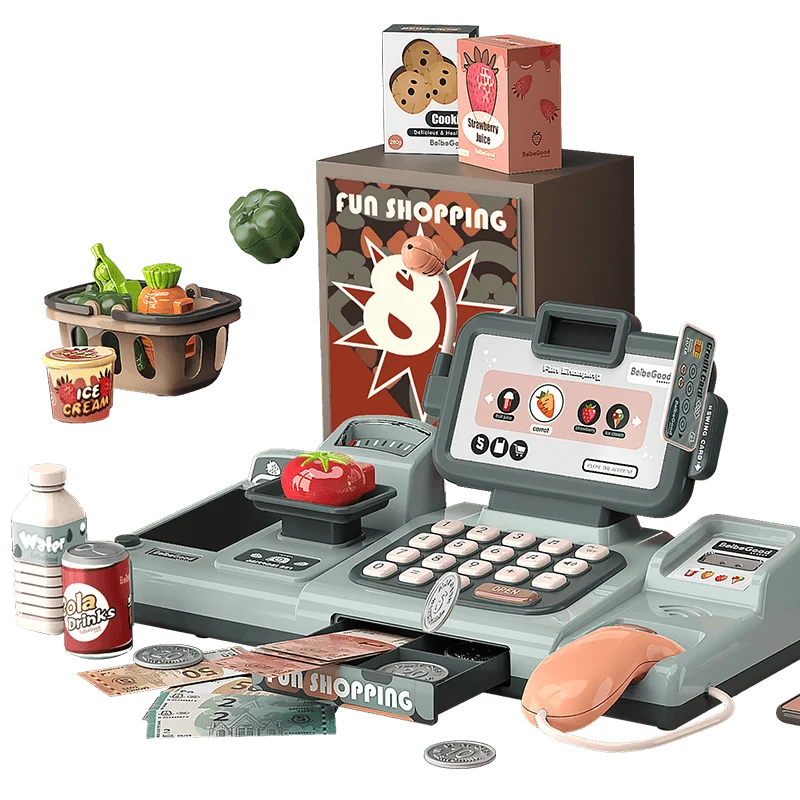 Children's Puzzle Play Toy House Girl Toy Simulation Supermarket Cash Register Electric Multifunctional Parent-Child Toy 6