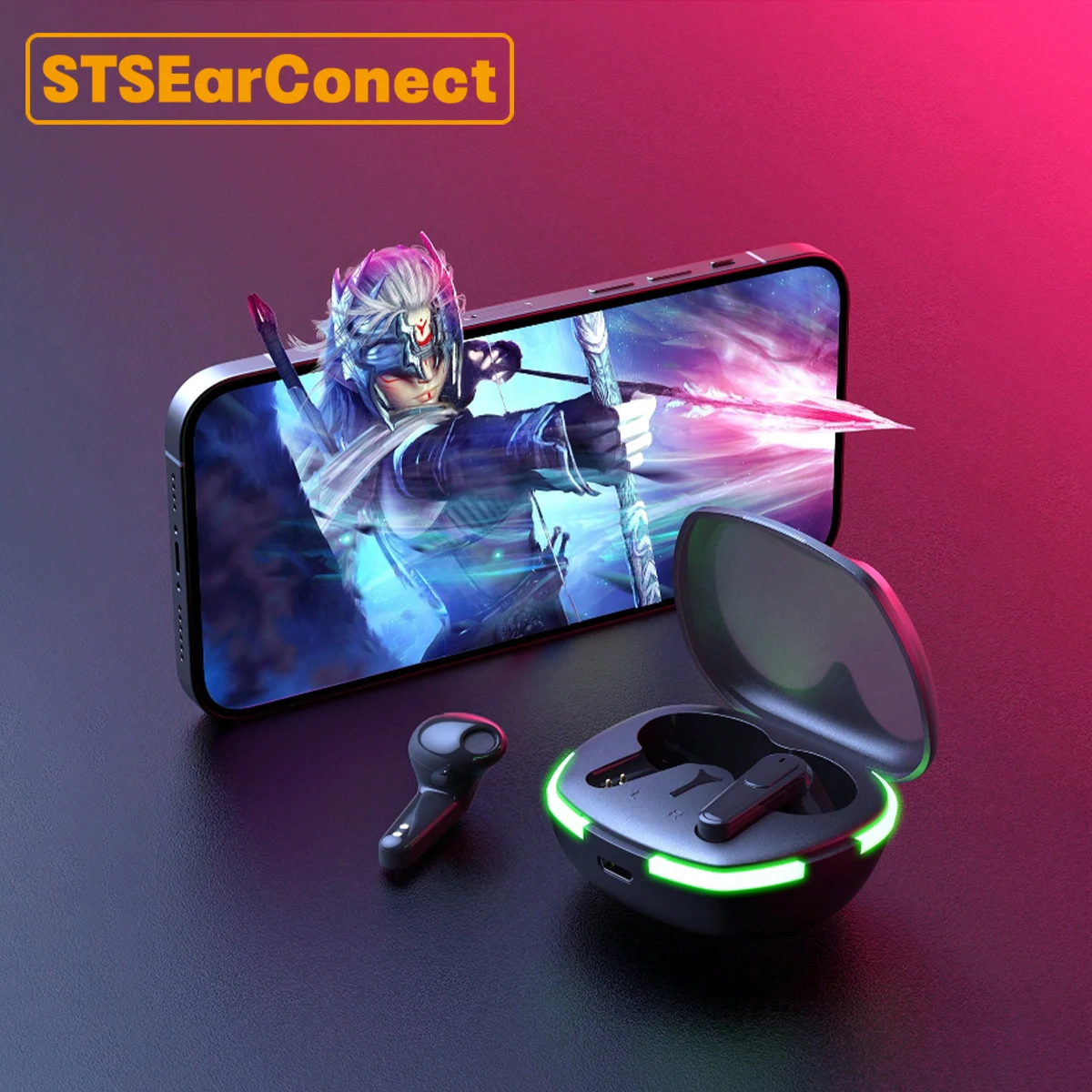 STSEarConect pro60 TWS Bluetooth Wireless Earbuds Headphones riding Bluetooth Earphones Base Noise Reduction HiFi Stereo Headset
