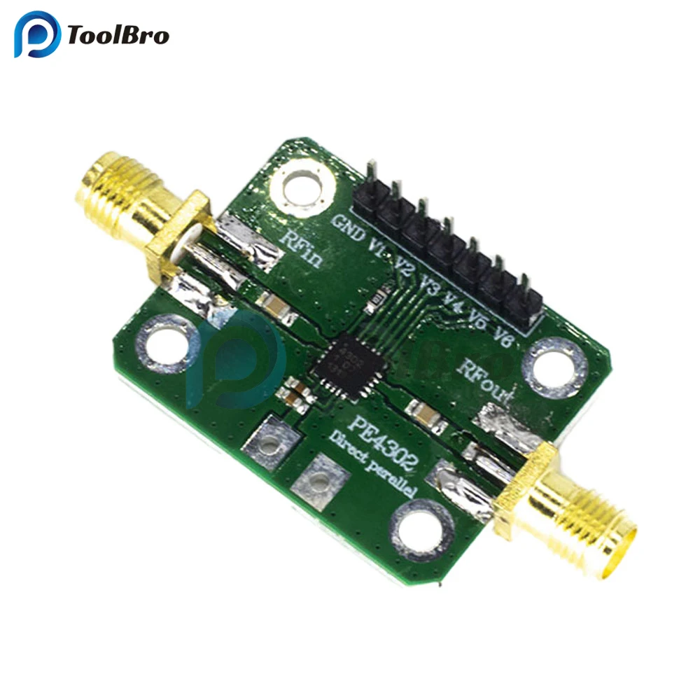 DC 5V PE4302 Numerical Control RF Attenuator Module Parallel Serial Immediate Mode CNC Attenuator Modules 1MHz-4GHz