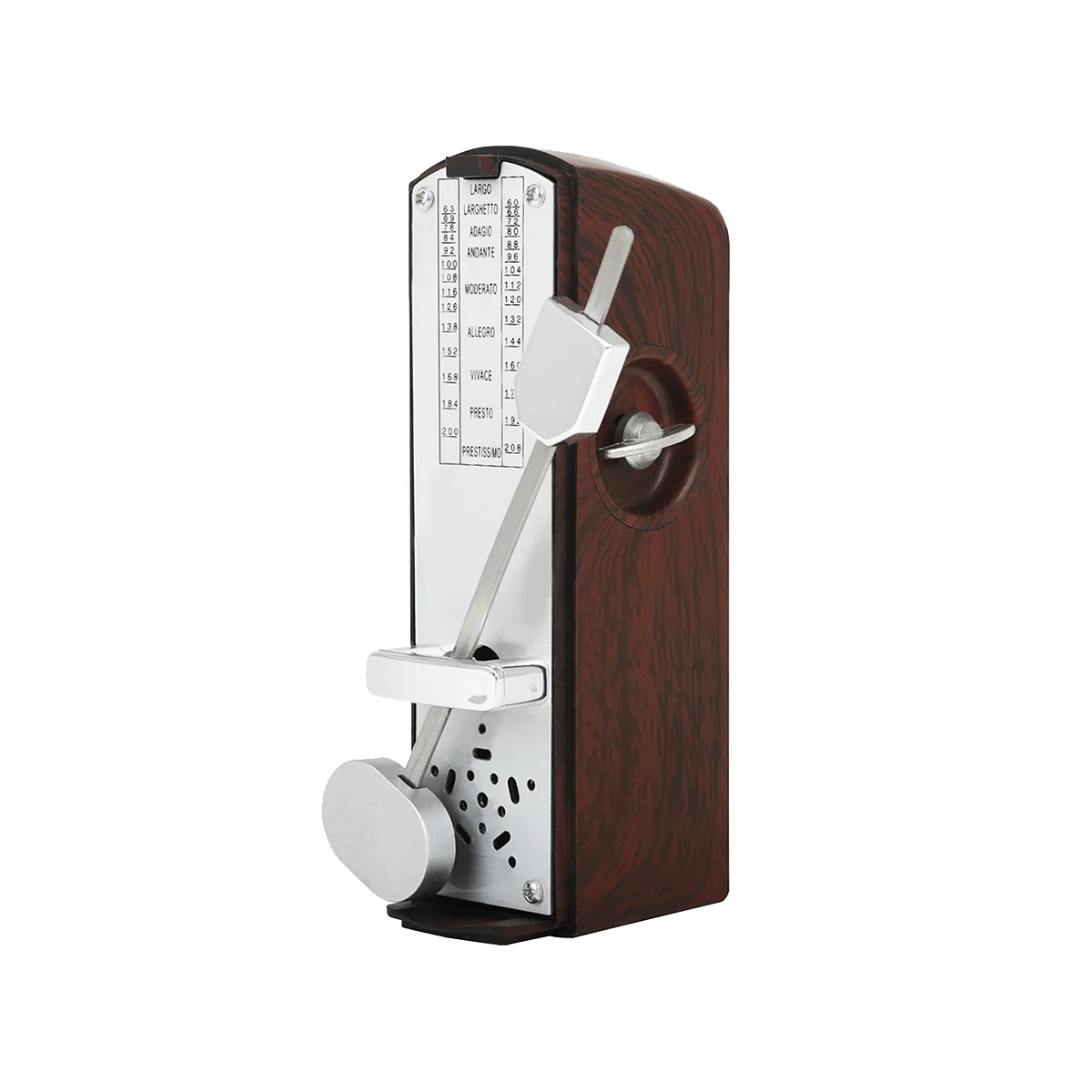

Piano Mechanical Metronome Electronic Retro Metronome for Universal Piano Guitar Violin Musical Deep Wood Color