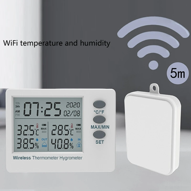 Dropship Weather Station Wireless Digital Indoor/Outdoor Forecast  Temperature Humidity Meter LCD Display Thermometer Hygrometer to Sell  Online at a Lower Price