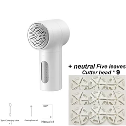 Portable Rechargeable Fabric Lint Remover and Shaver (Remover2 and 9 Head)