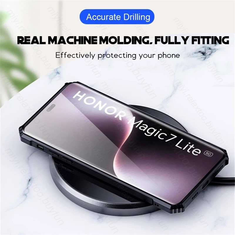 Clear Acrylic Shockproof Case for Magic7 Lite and Honor X9c 5G