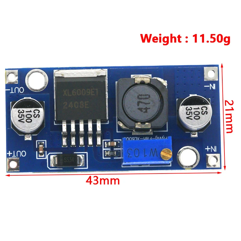 XL6009 Module De Boost Réglable DC-DC 5-32 V à 5-40 V 4 A Avec Affichage Numérique
