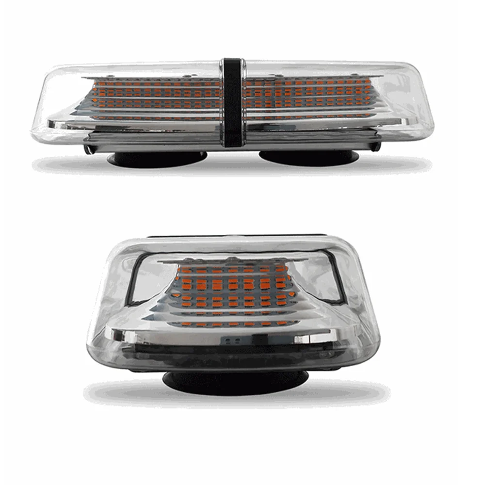 

72 LED Strobe Beacon Light Rooftop Flash Emergency Warning 12V-24V Truck Yellow Amber Car Atmosphere Light