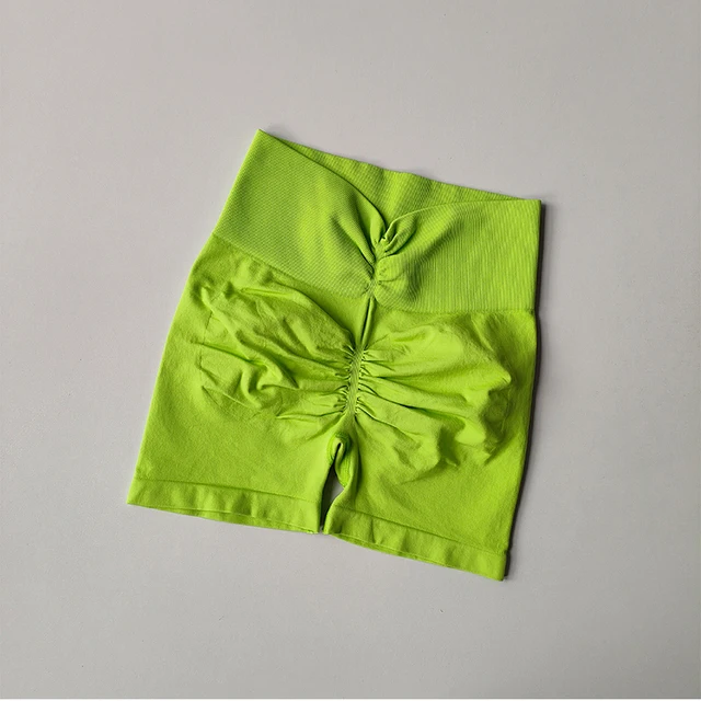 Short de Yoga taille haute sans couture pour femmes, Sexy, contrôle du ventre, Leggings courts de gymnastique, respirant, Short d'entraînement de course