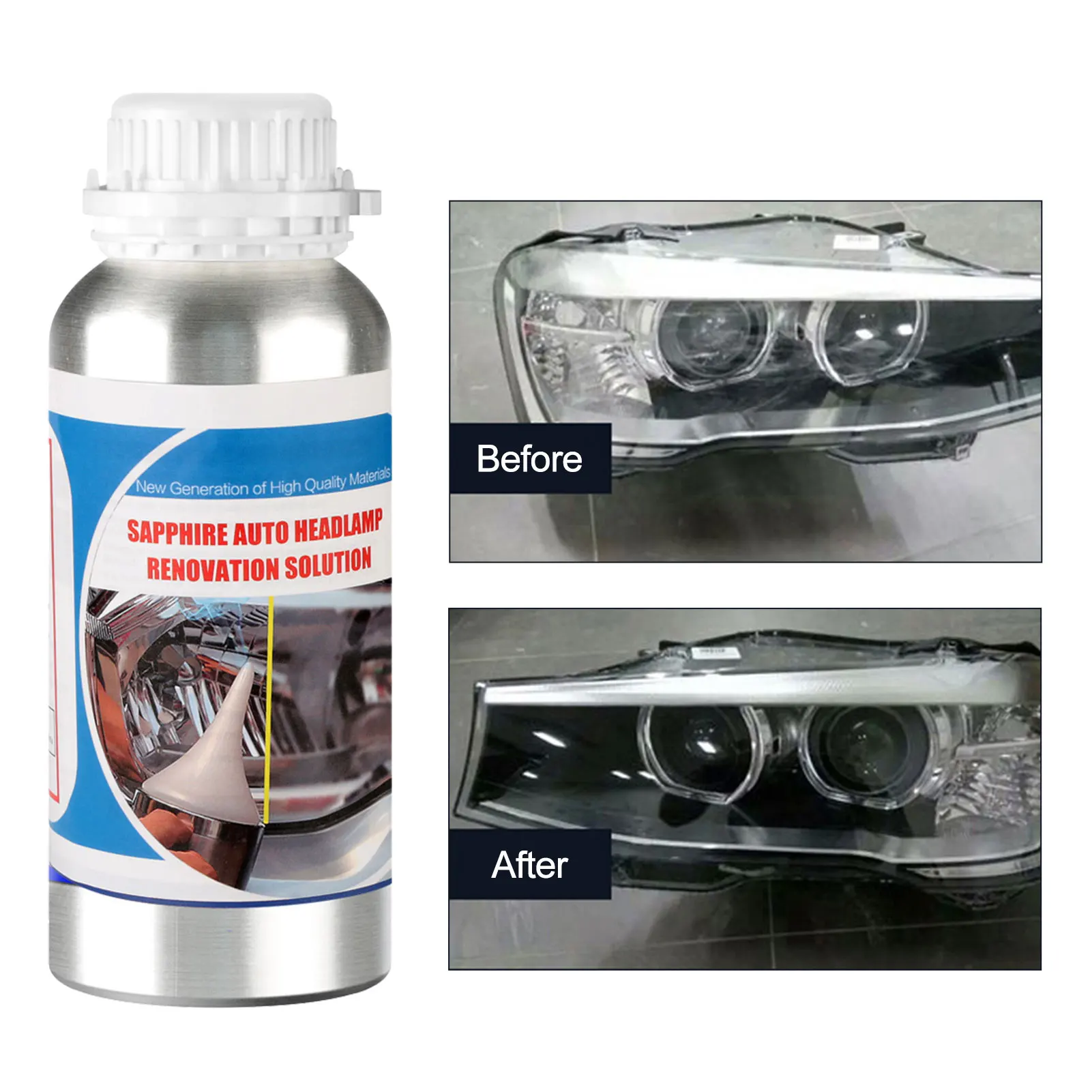 800mlHeadlightsLiquidPolymerHeadlightPolishRepairFluidHeadlight