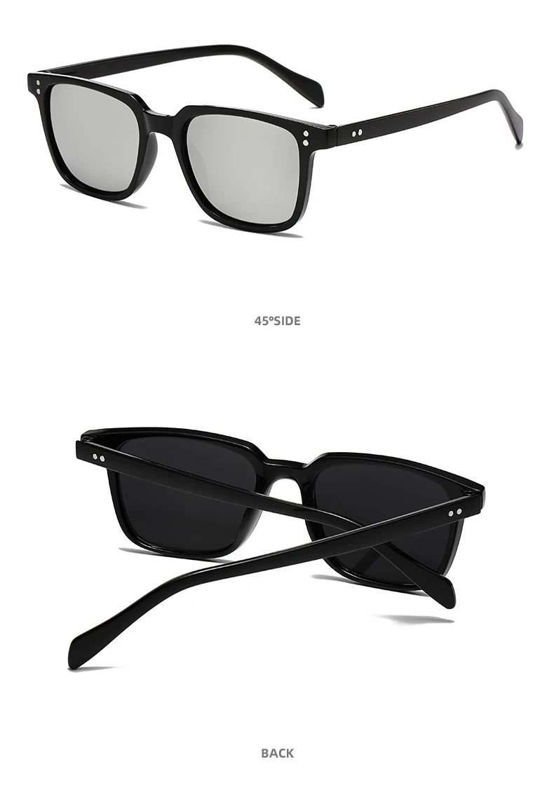 Kleine Sonnenbrille mit quadratischem Rahmen, modische Persönlichkeit, Retro, neue Sonnenbrille, Herren-Business-Casual-Sonnenbrille – Detail 14