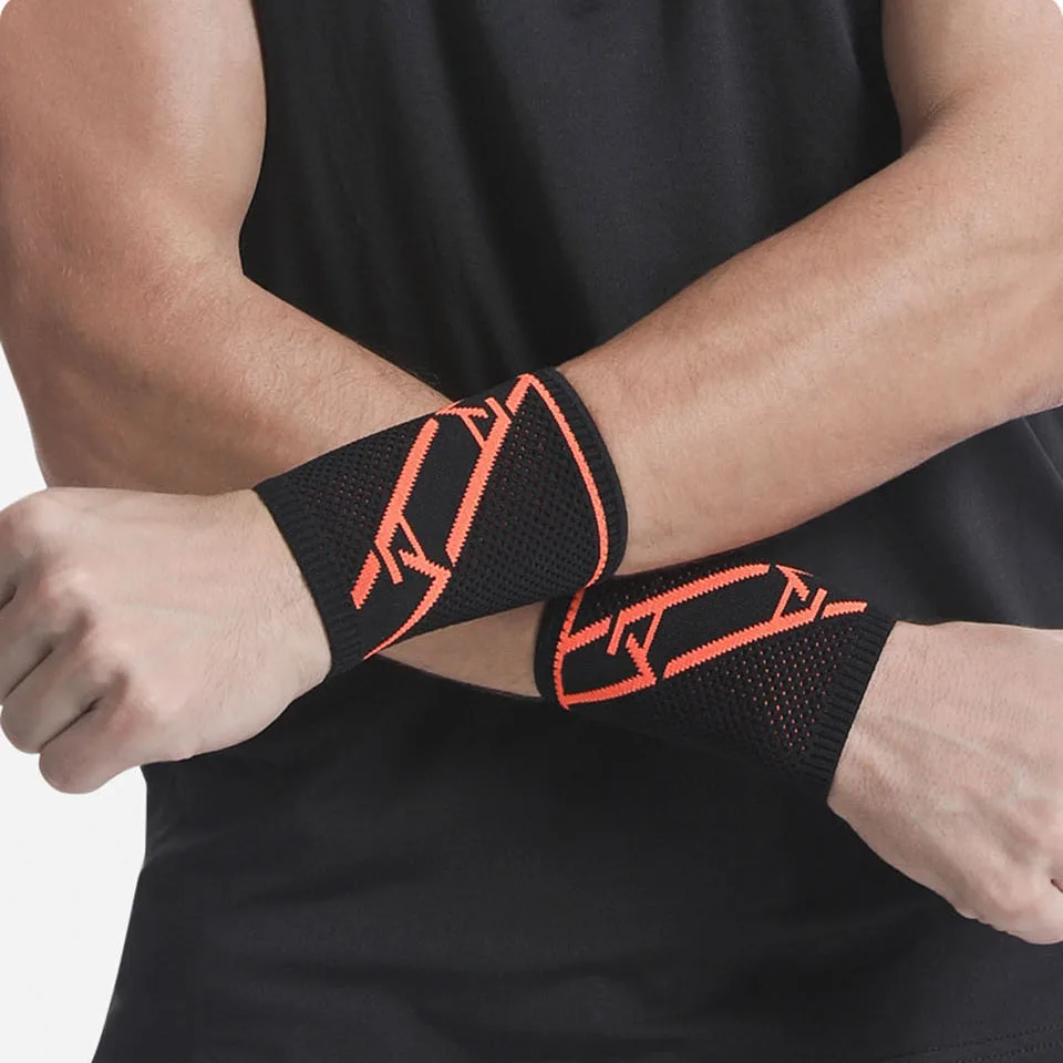 AOLIKES opaska na nadgarstek podtrzymuje rękaw-elastyczna i oddychająca dzianina bransoletka kompresyjna-do tenisa, siłowni, sportu, zapalenia ścięgien
