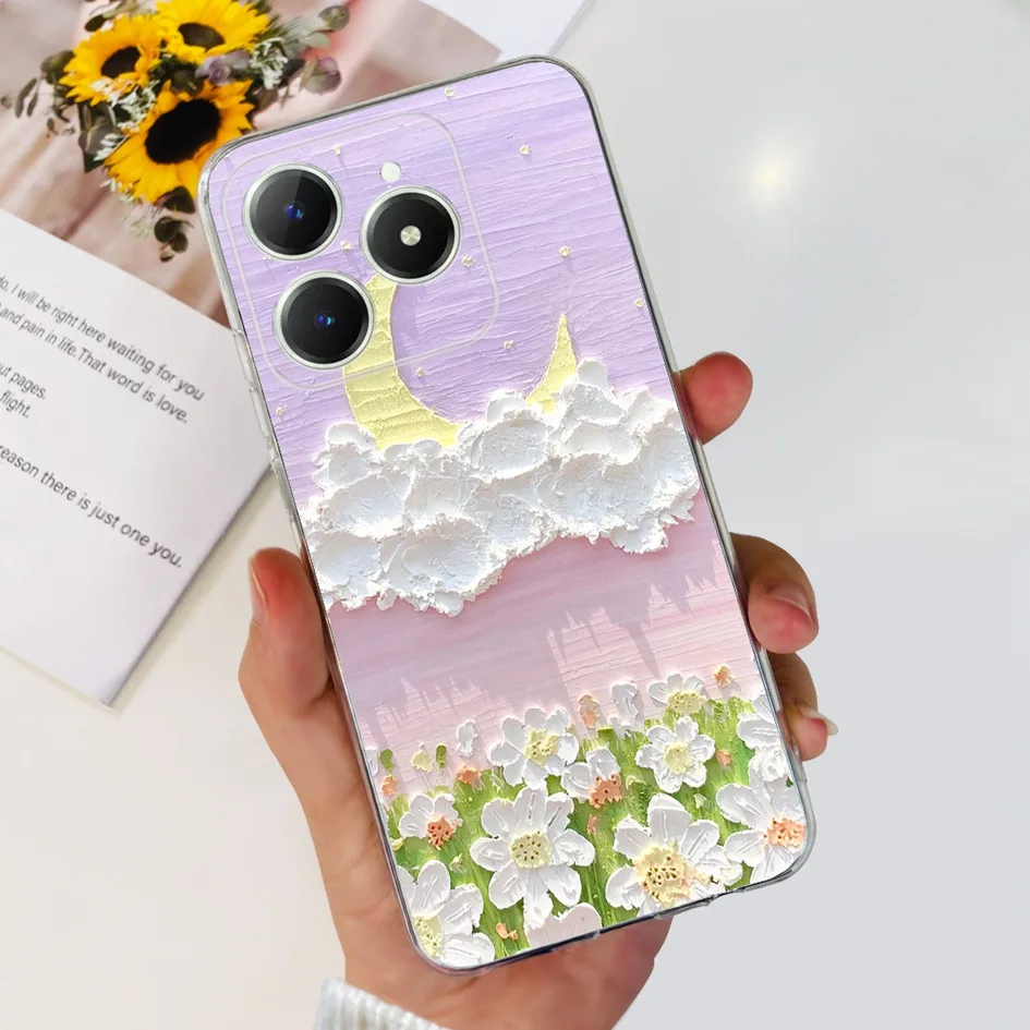 Cute Love Heart Soft Clear Silicone Protective Phone Case