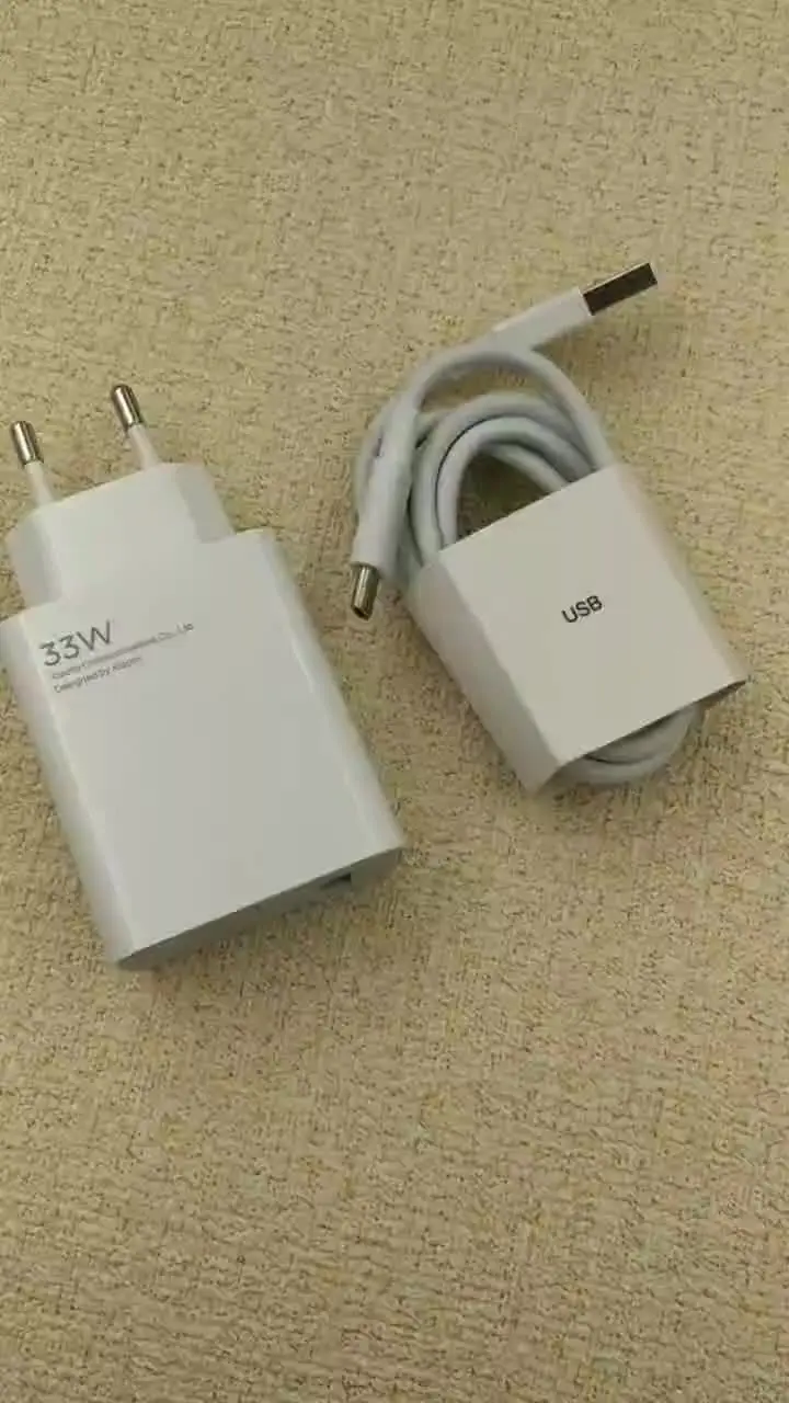 Оригинальное быстрое зарядное устройство Xiaomi 33 Вт EU Turbo Charge 2M 1 5M Тип C кабель для Mi