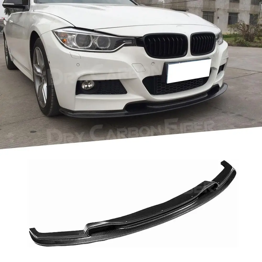 Carbon Fiber Front Bumper Lip Spoiler for BMW 3 Sereis F30 F35 M Sport 320i 325i 328i 330i 335i 2012-2018 V Style Extension Chin |