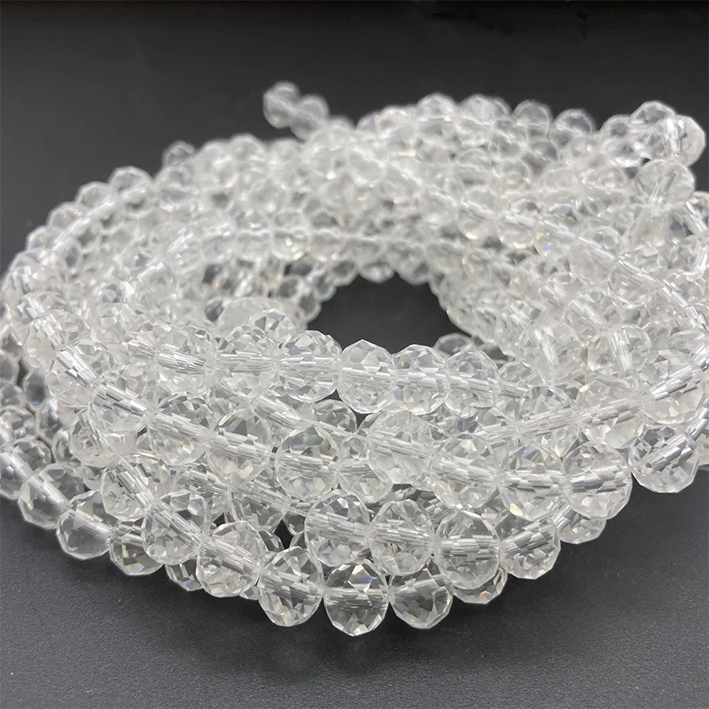 Vibrant Multicolor Faceted Crystal Beads