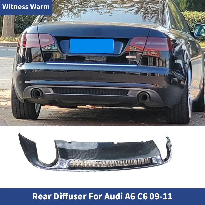Fit For Audi A6 C6 Sline Style 2009 2010 2011 Rear Bumper Diffuser