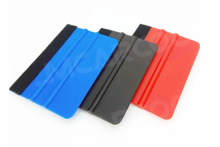 Auto Styling Window Ice Remover Cleaning Wash Car Scraper With Felt Squeegee Tool Film Wrapping 1 PCS car accessories