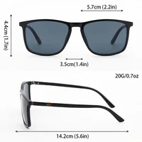 2 paires de lunettes de soleil polarisées carrées vintage de luxe UV400 pour hommes et femmes, idéales pour le cyclisme, la conduite, la pêche et les voyages 5