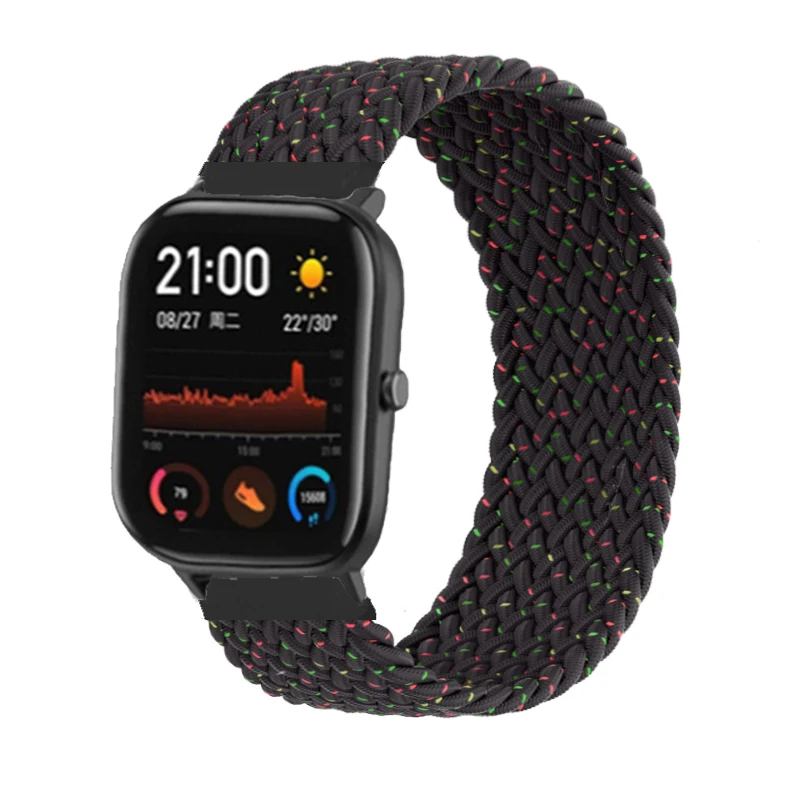 Braided Solo Loop Watch Strap - 20mm & 22mm Adjustable Band